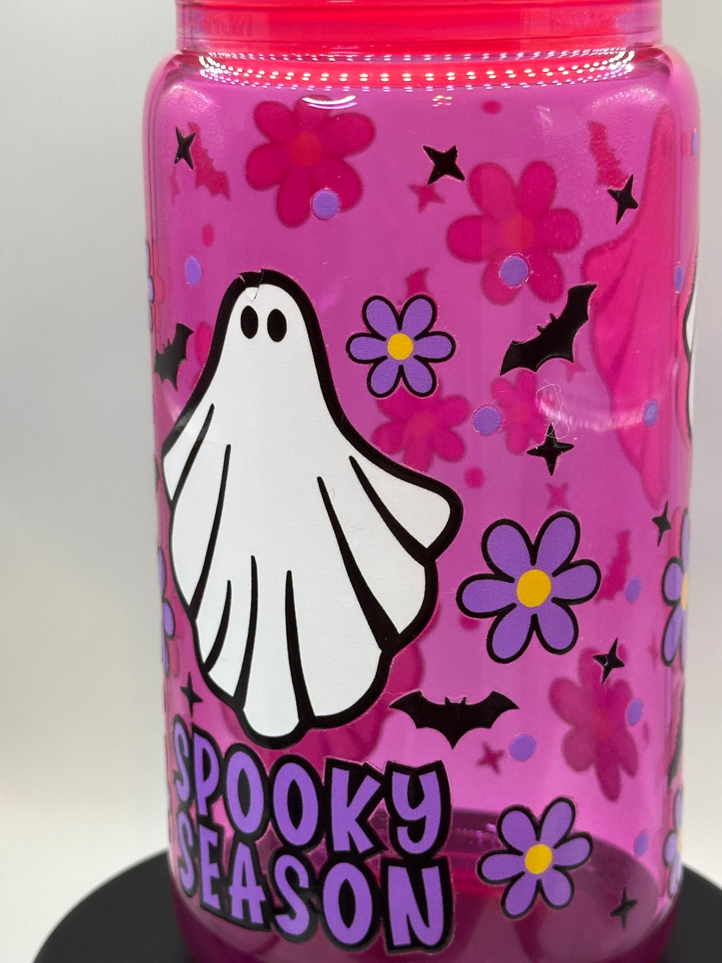 Spooky Season with Bats and Flowers