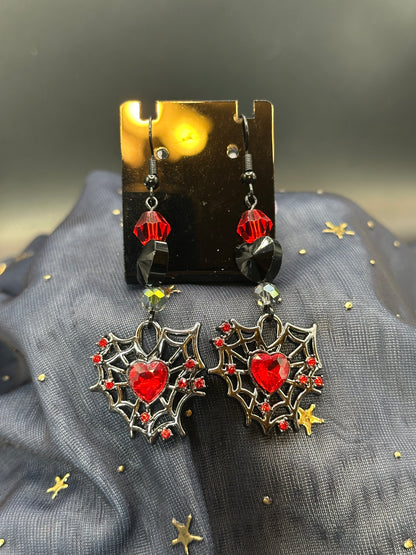 Webbed Heart Earrings pt2