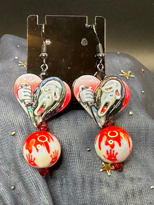 Scream Killer Earrings