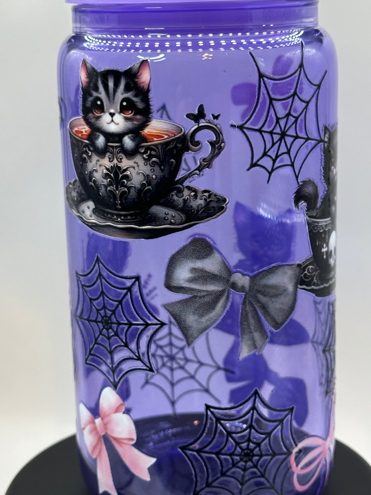 Halloween Kitties in Tea Cups