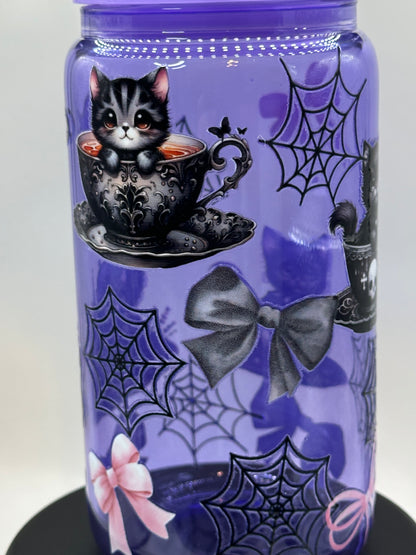 Halloween Kitties in Tea Cups