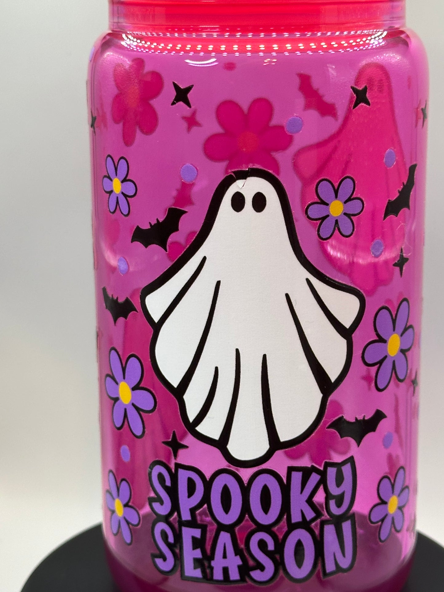 Spooky Season with Bats and Flowers