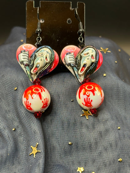 Scream Killer Earrings