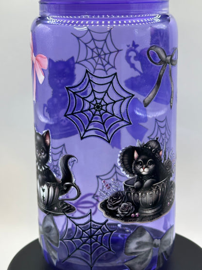 Halloween Kitties in Tea Cups