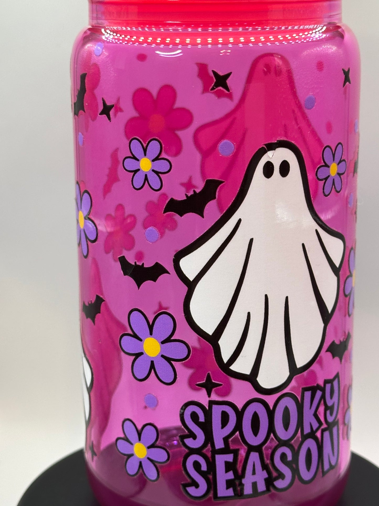 Spooky Season with Bats and Flowers