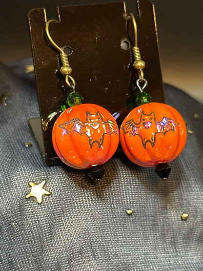 Bat-O-Lantern Earrings