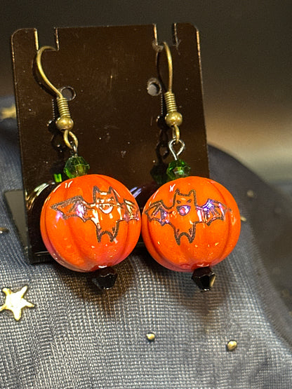 Bat-O-Lantern Earrings
