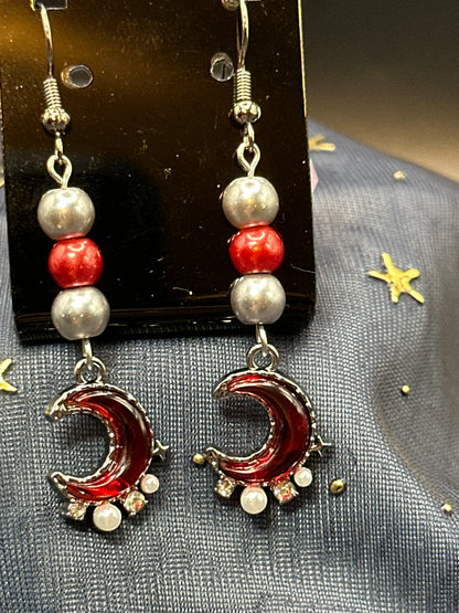 Blood Moon Earrings