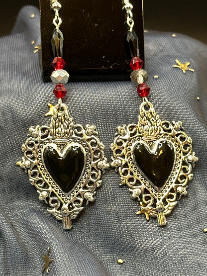 Gothic Heart Earrings