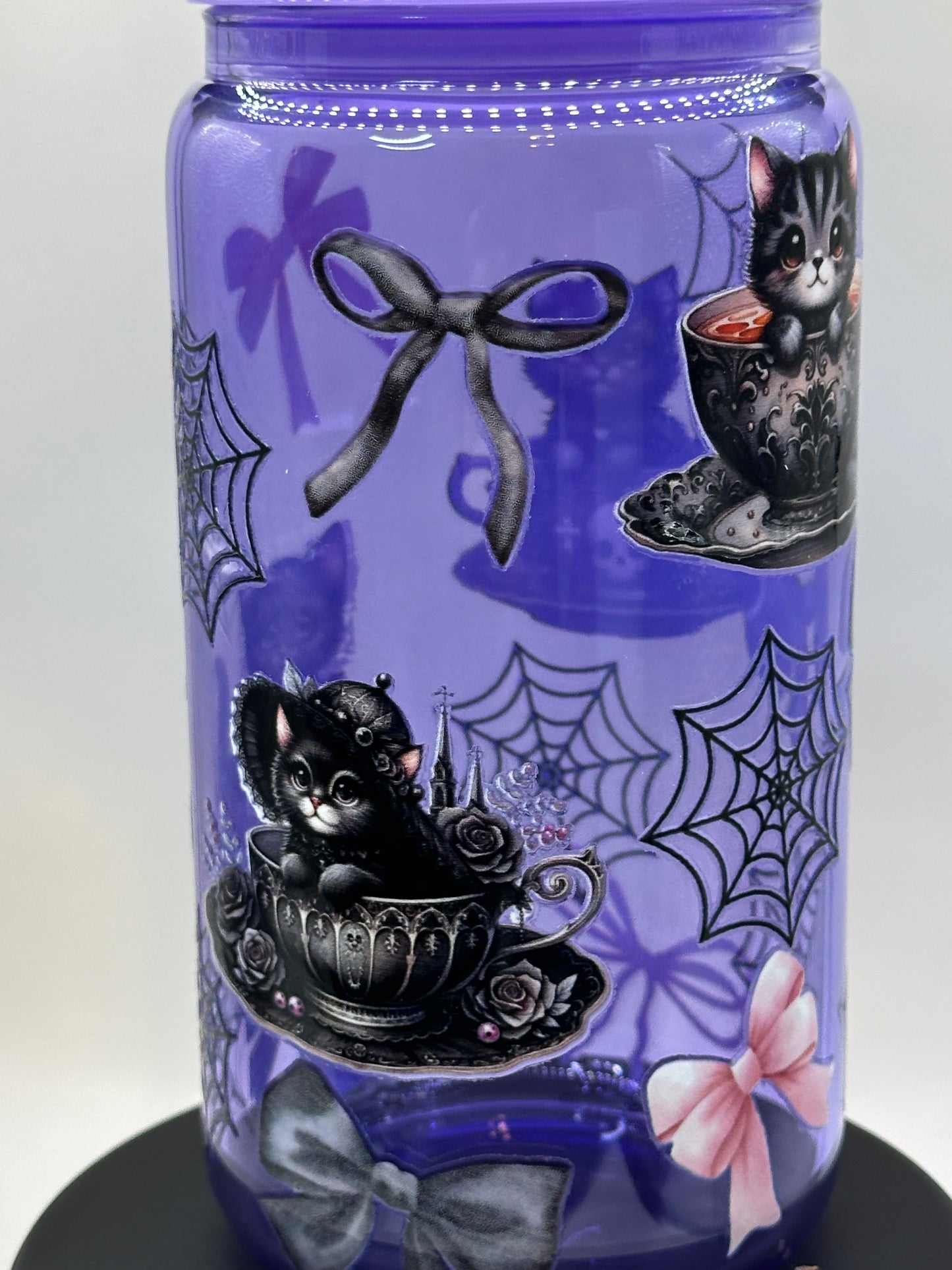 Halloween Kitties in Tea Cups