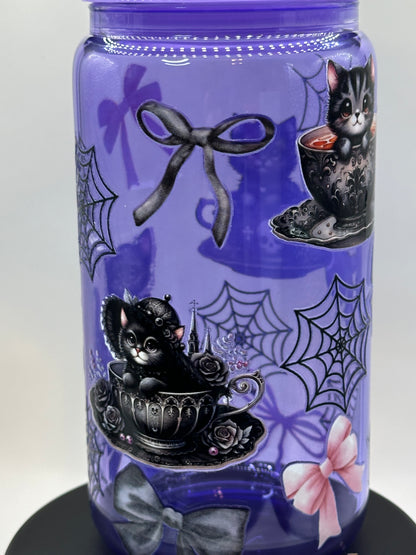 Halloween Kitties in Tea Cups