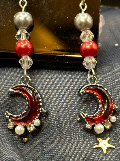 Blood Moon Earrings Pt2