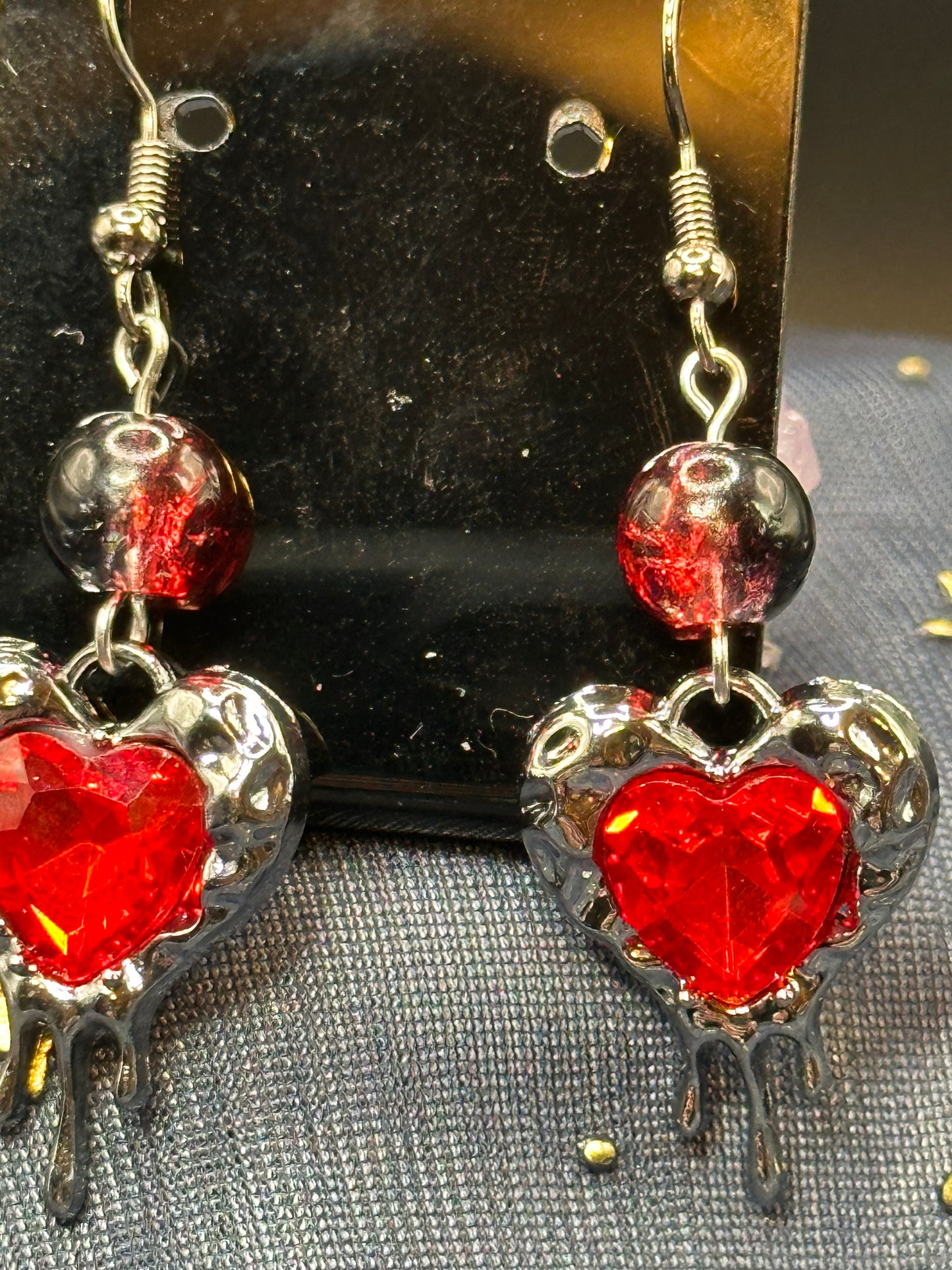 Drip Heart Earrings