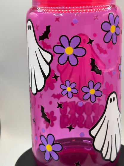 Spooky Season with Bats and Flowers