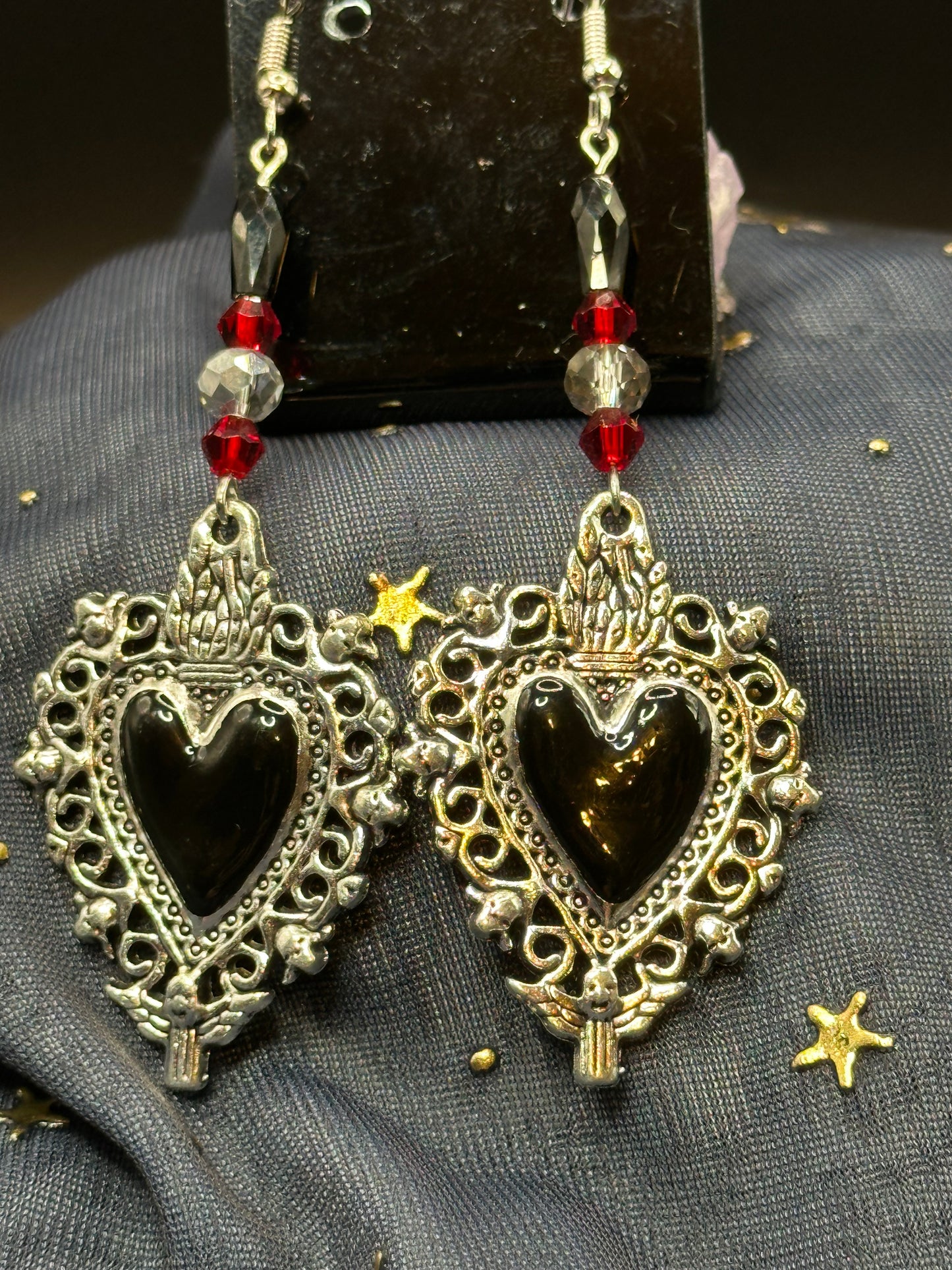 Gothic Heart Earrings