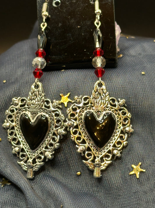 Gothic Heart Earrings