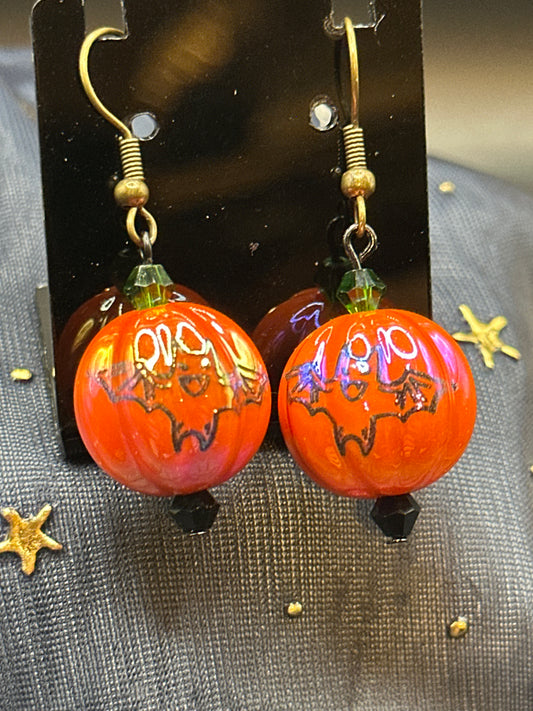 Bat-O-Lantern Earrings