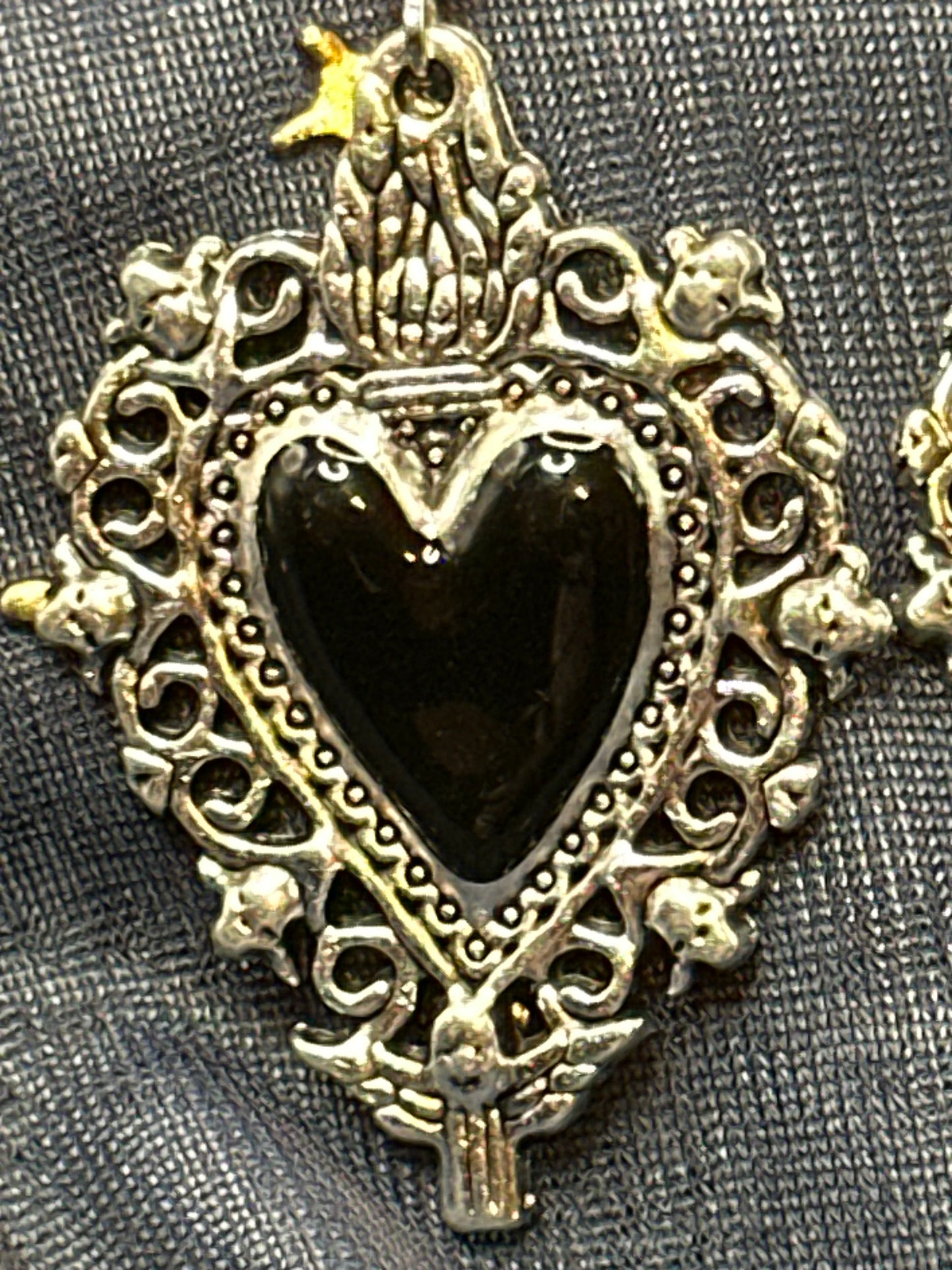 Gothic Heart Earrings
