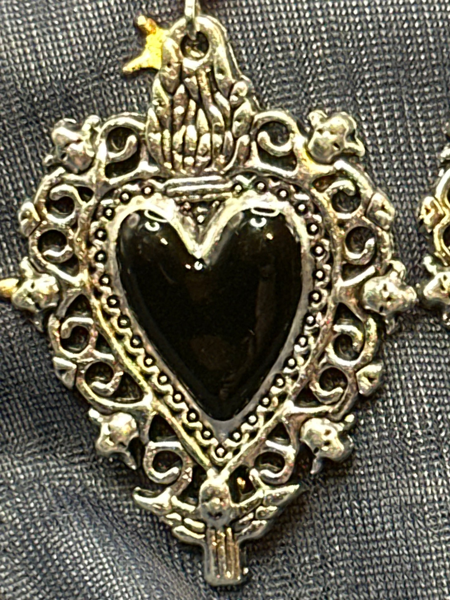 Gothic Heart Earrings