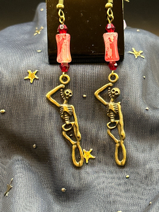 Hanged Man Skelly Earrings