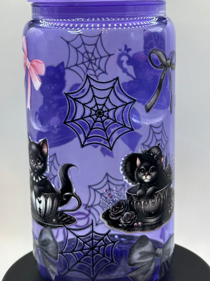 Halloween Kitties in Tea Cups