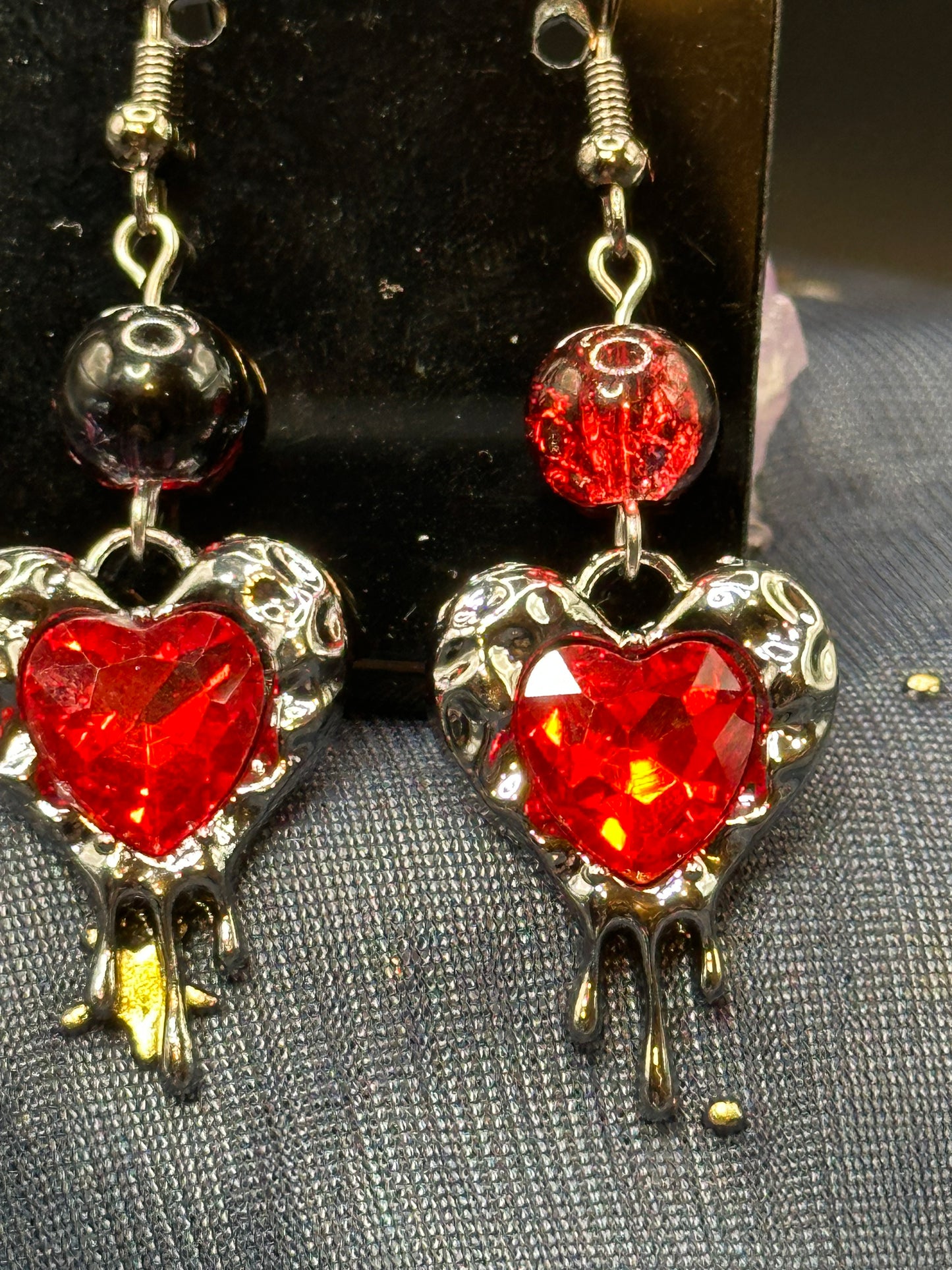 Drip Heart Earrings