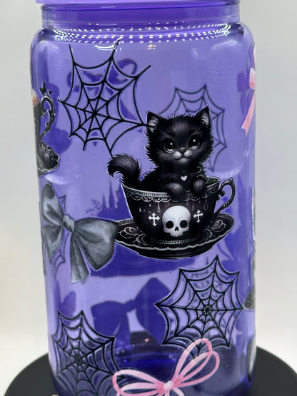 Halloween Kitties in Tea Cups