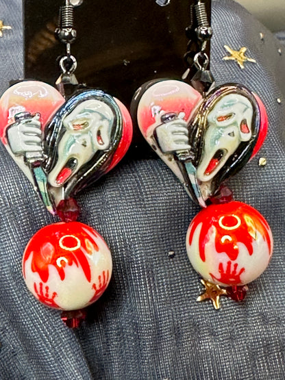 Scream Killer Earrings