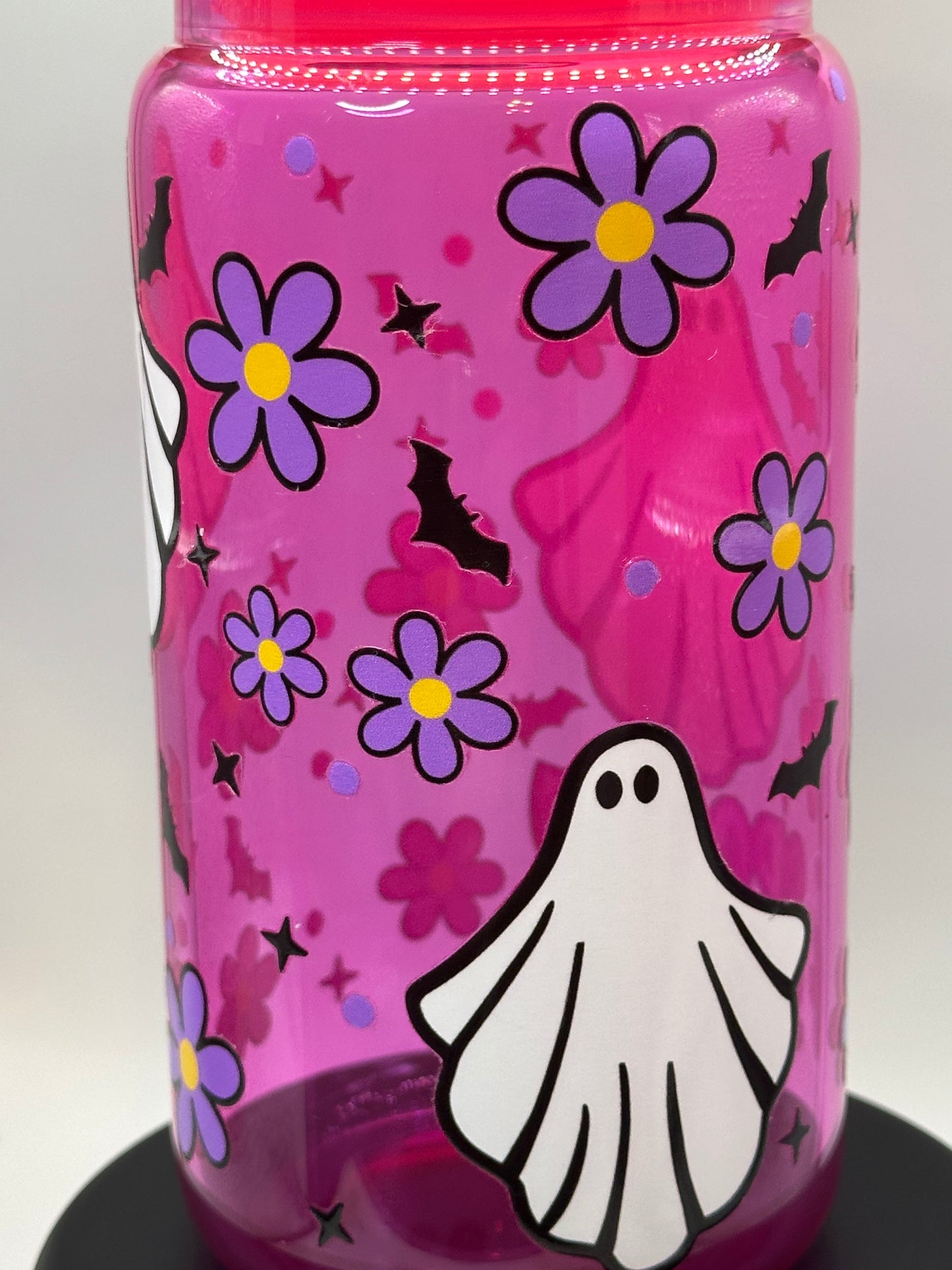 Spooky Season with Bats and Flowers