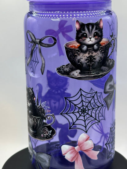 Halloween Kitties in Tea Cups